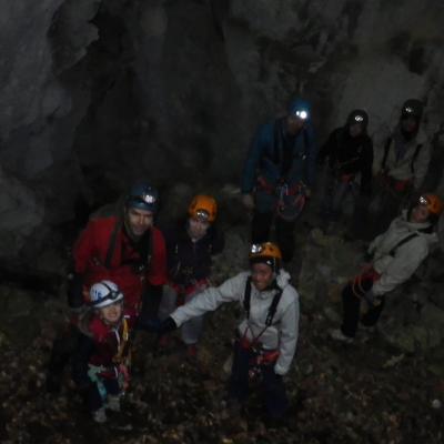 initiations aux  gouffres des 4 chênes st Baume