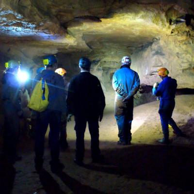 initiation spéléo à la grotte de Rampins