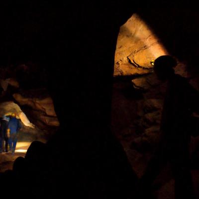 initiation spéléo à la grotte de Rampins