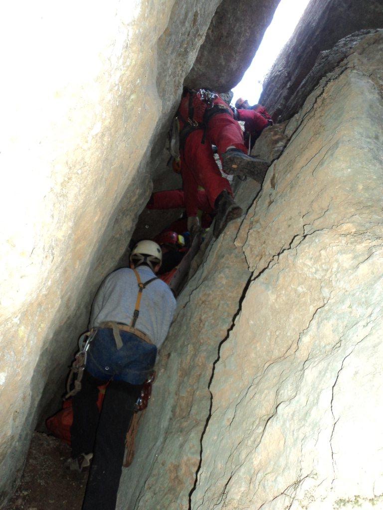 Exercice secours falaise du Gaudin st Baume 83