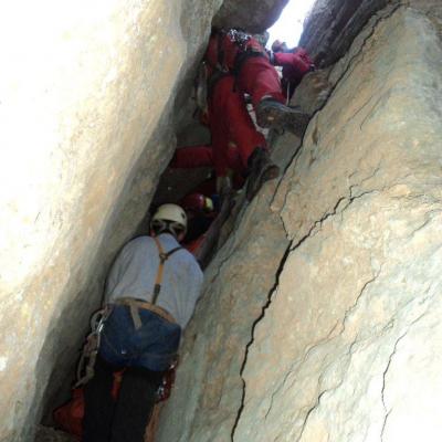 Exercice secours falaise du Gaudin st Baume 83