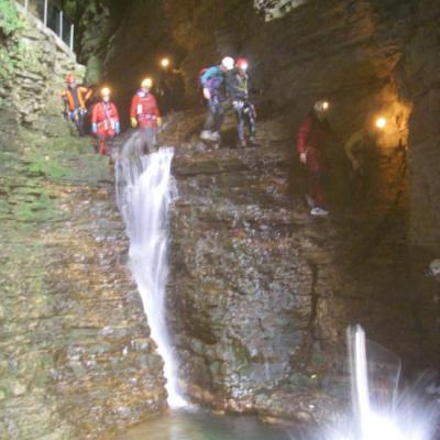 sauts dans la grande cascade