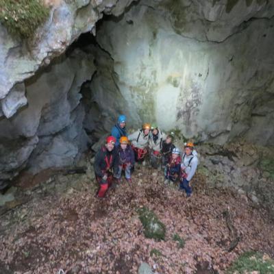 initiations aux  gouffres des 4 chênes st Baume