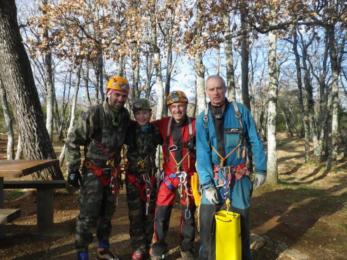 initiations aux  gouffres des 4 chênes st Baume